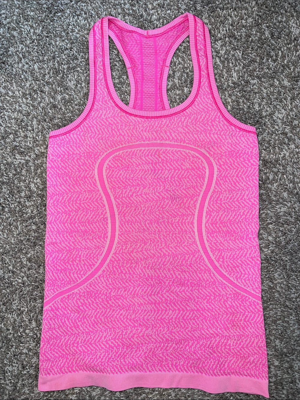 Lululemon Seamless Pink Racerback Tank Top